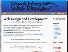 Tablet Screenshot of darkhorseweb.com